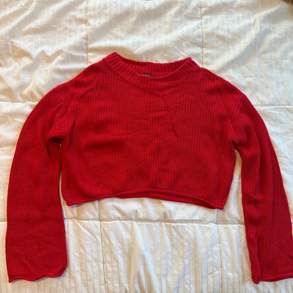 Wild Fable Vibrant Red Knit Top